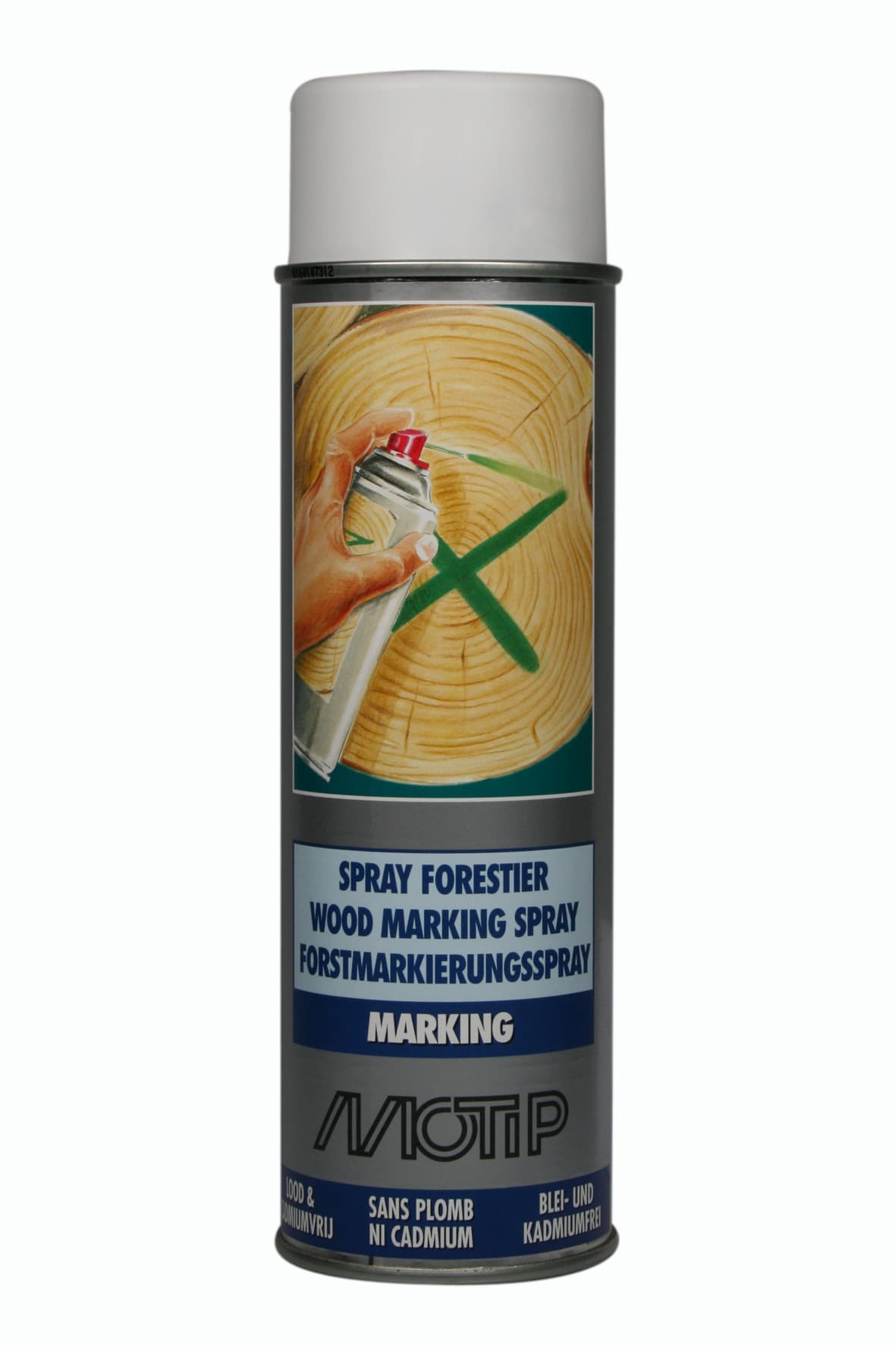 MOTIP WOOD MARKING SPRAY WIT 500ML (1ST)