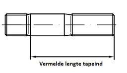 TAPEIND DIN939 8.8 M8X70 (10ST)