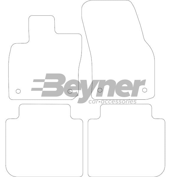 MATTENSET VELOURS (DONKERGRIJS) VW TIGUAN ALLSPACE 2017- (1ST)