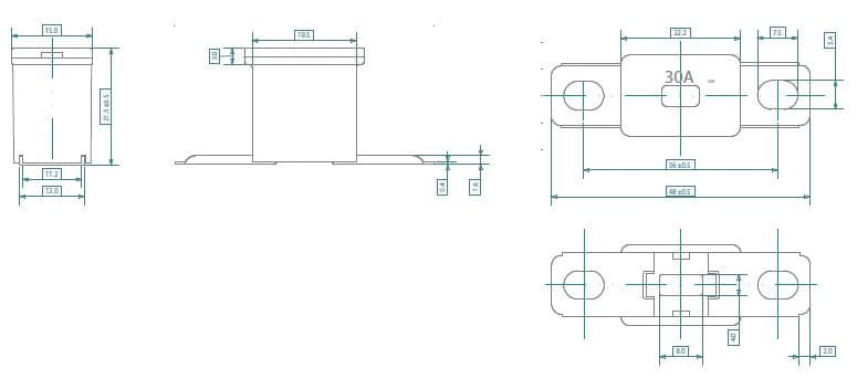 ZEKERING TYPE JAP-CS 80A (5ST)