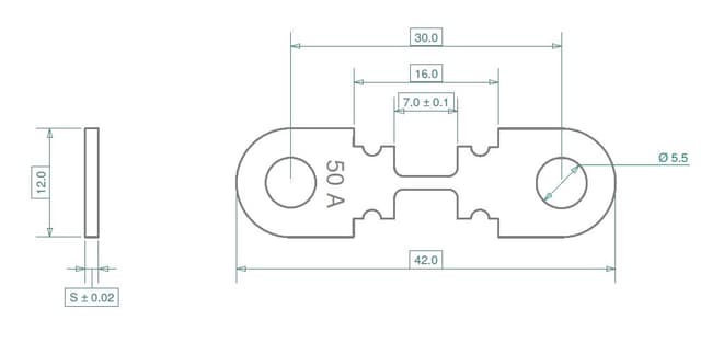 ZEKERING SMELTSTROOK O-STRIP 60A (10ST)