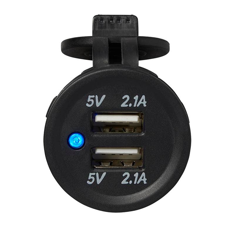 USB INBOUWSOCKET DUBBEL 12V/24V 4.2A (1ST)