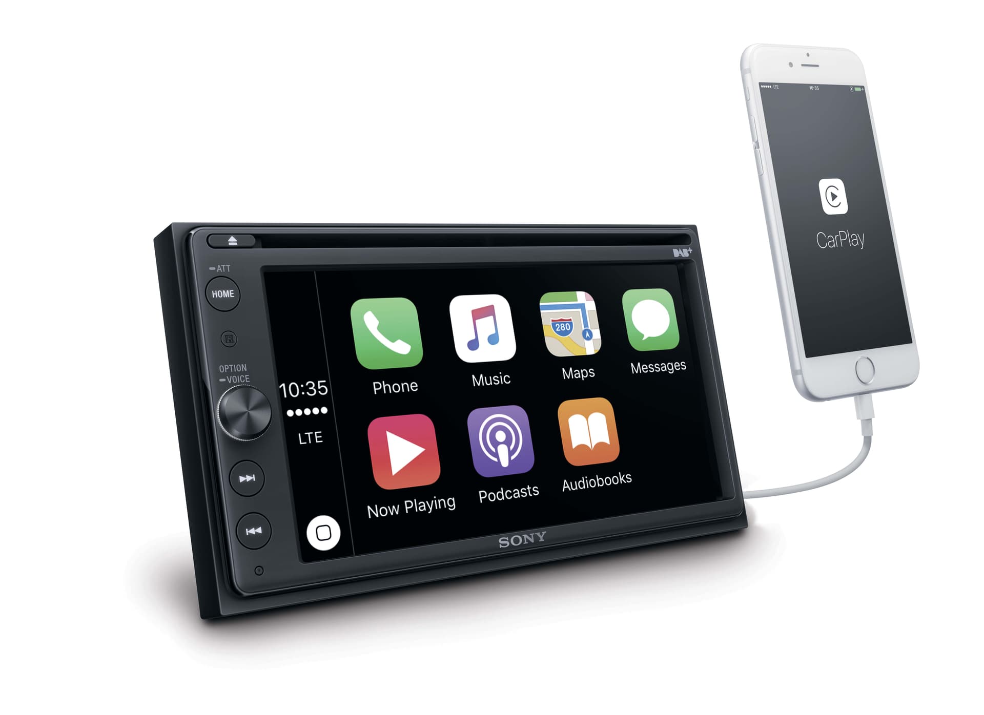 SONY XAV-AX205DB DAB+ DVD MULTIM. BLUETOOTH/ APPLE CARPLAY/ANDROID AUTO, NAVIGATIE (1ST)